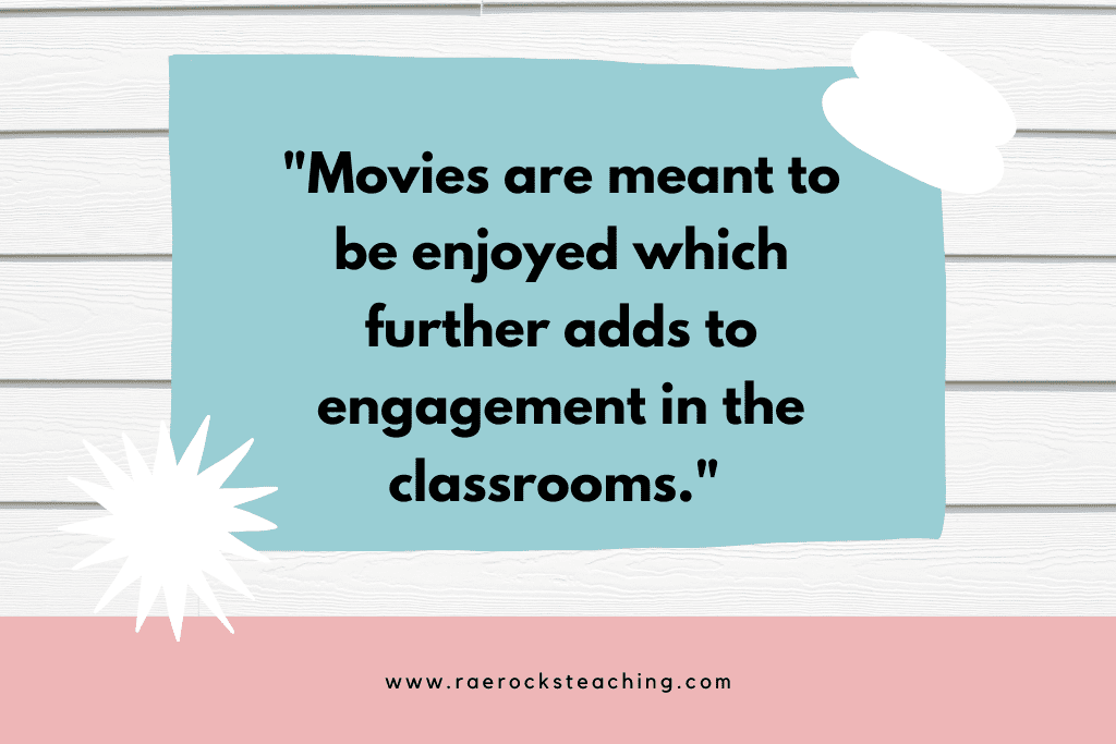 quote from blog article about teacing with movies in science
