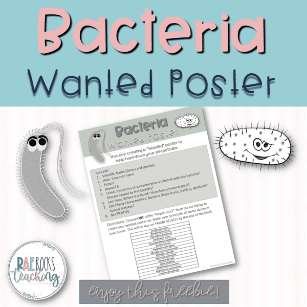 wanted poster for bacteria
