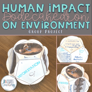 Human impacts on the environment group dodecahedron project.