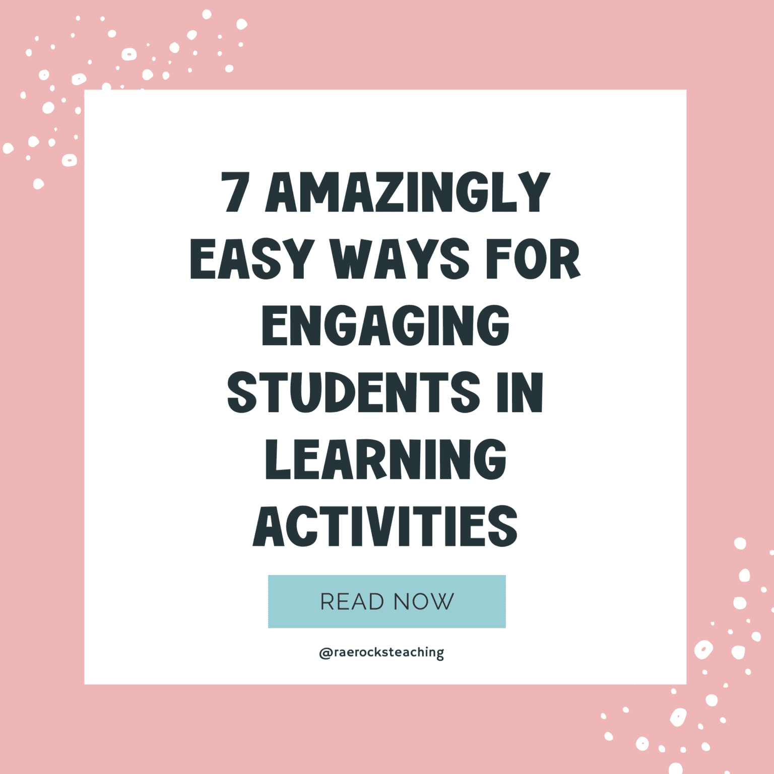 7 Amazingly Easy Ways for Engaging Students in Learning Activities ...