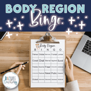 Human Body Region Bingo